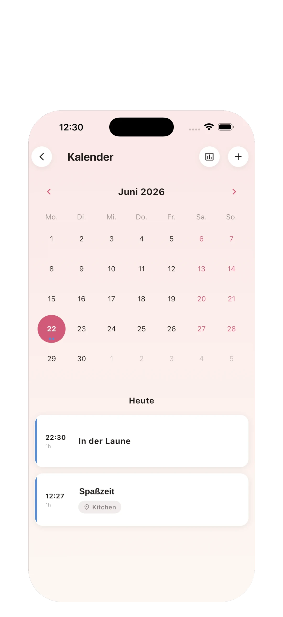 Sex Tracker Kalender - Statistik ansehen