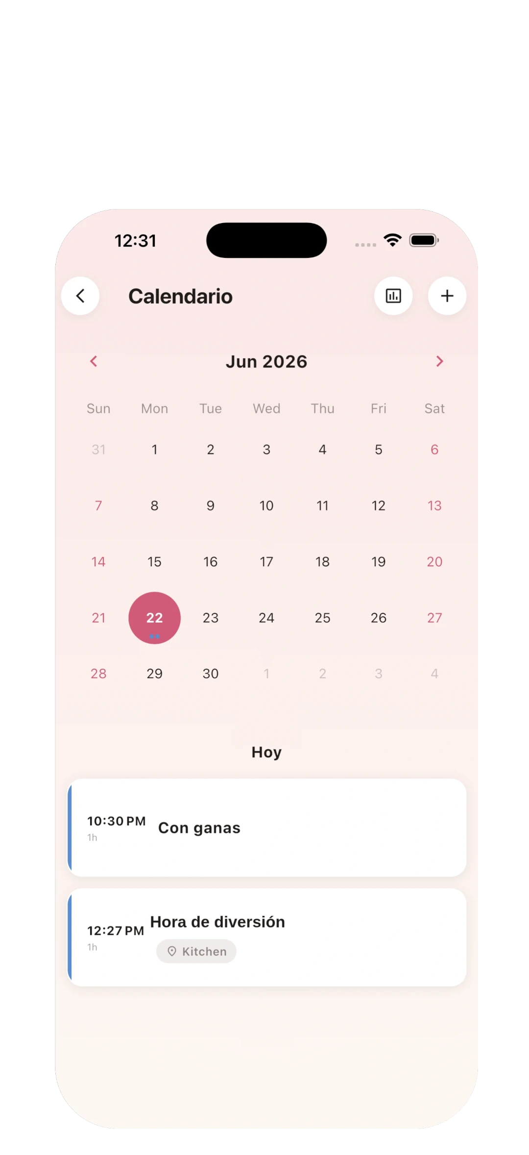 Registro sexual y calendario