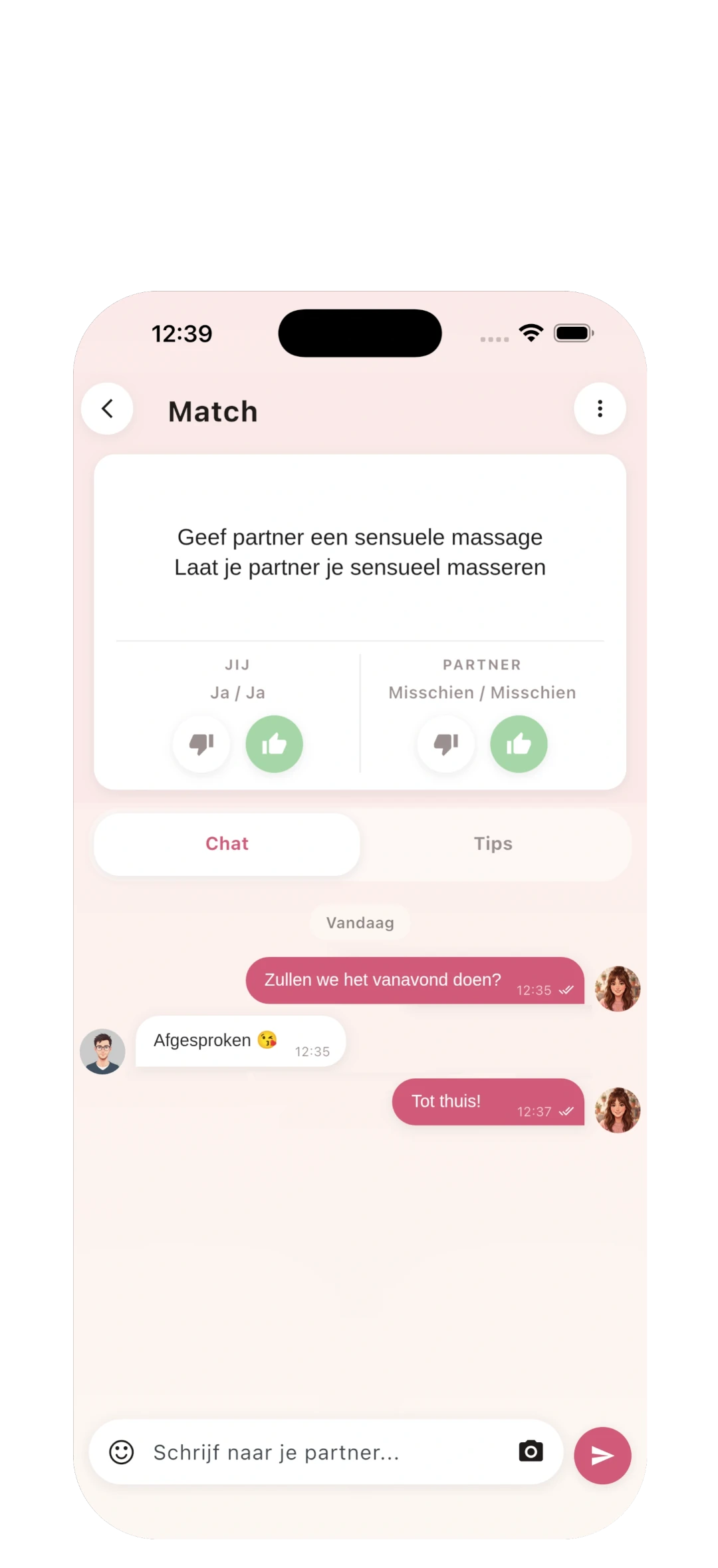 Chat met je partner