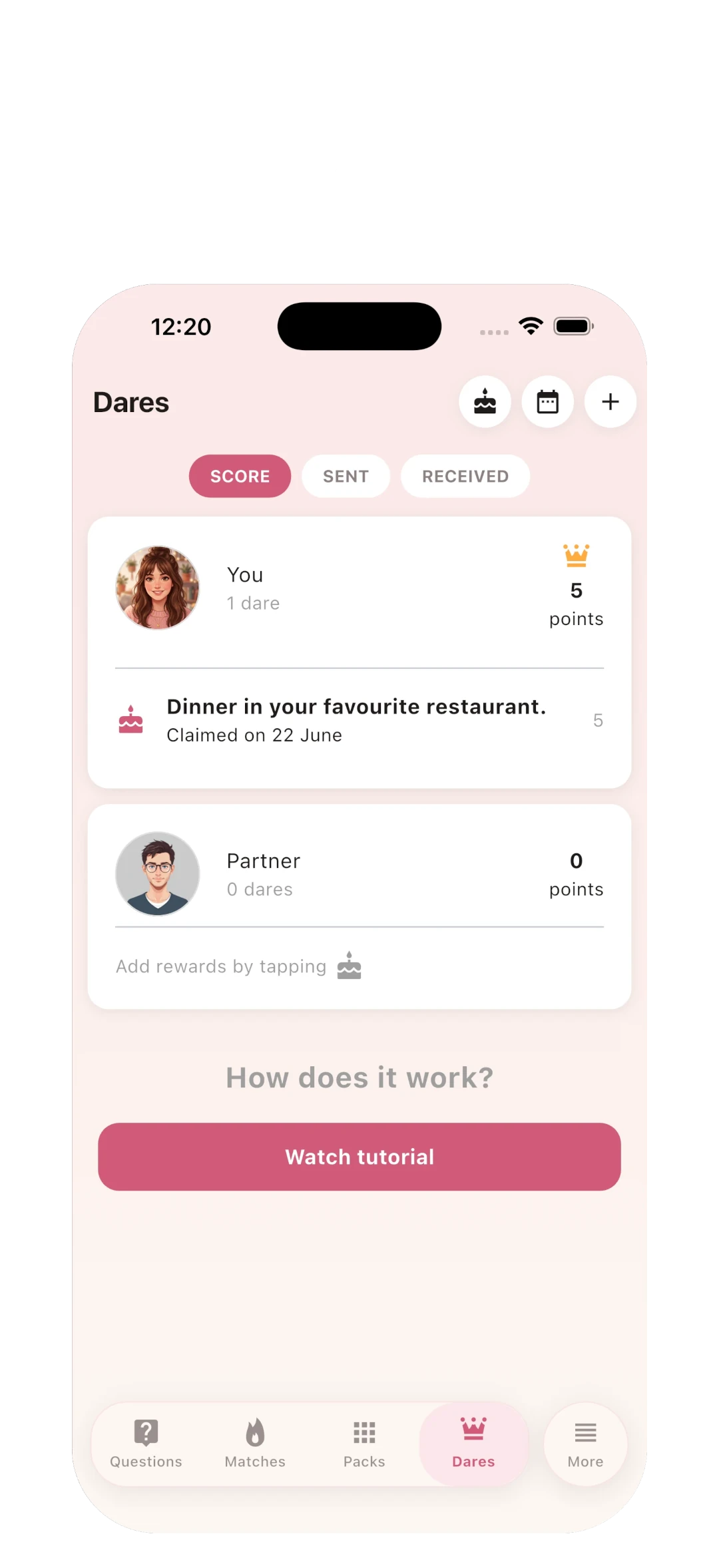 Send Sex Dares - play with partner