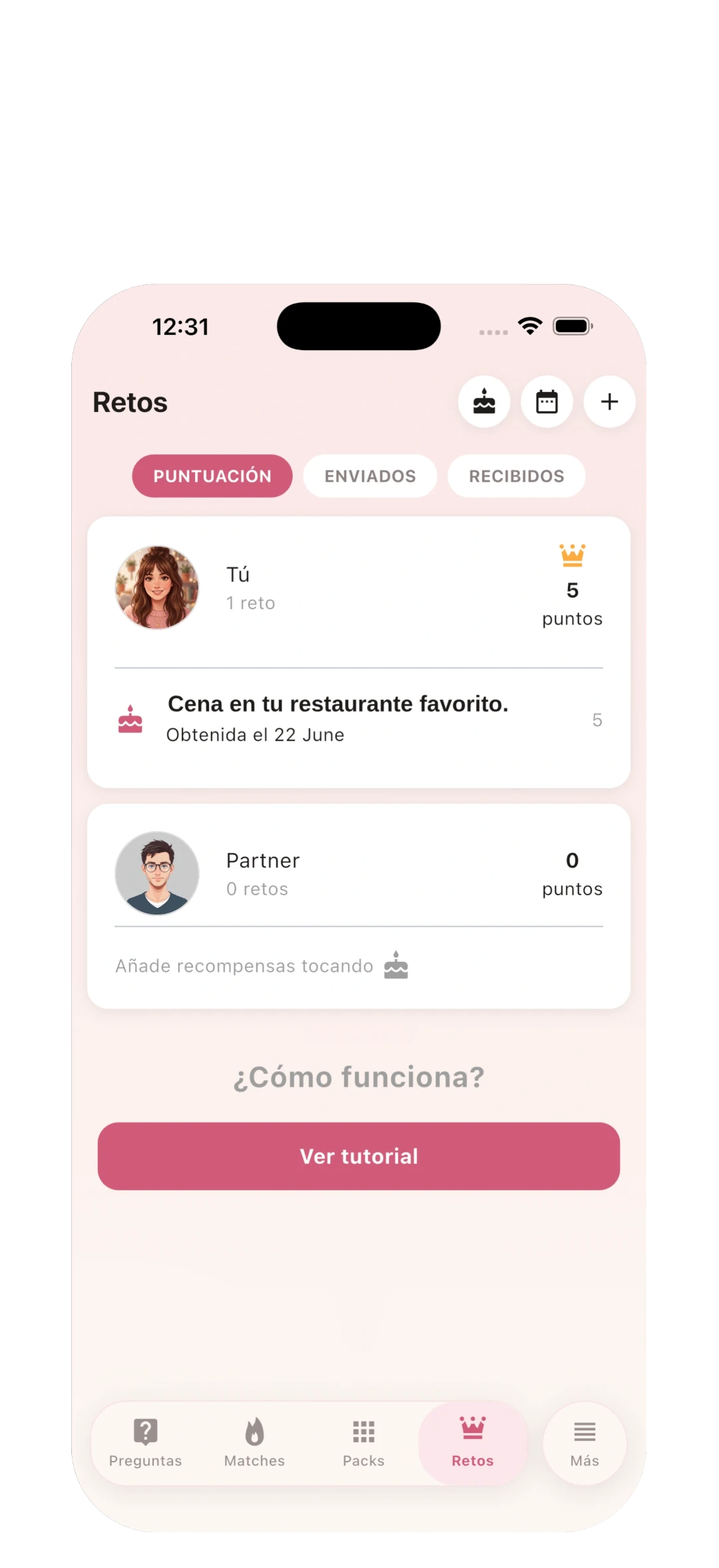 Envía retos sexuales - juega con tu pareja