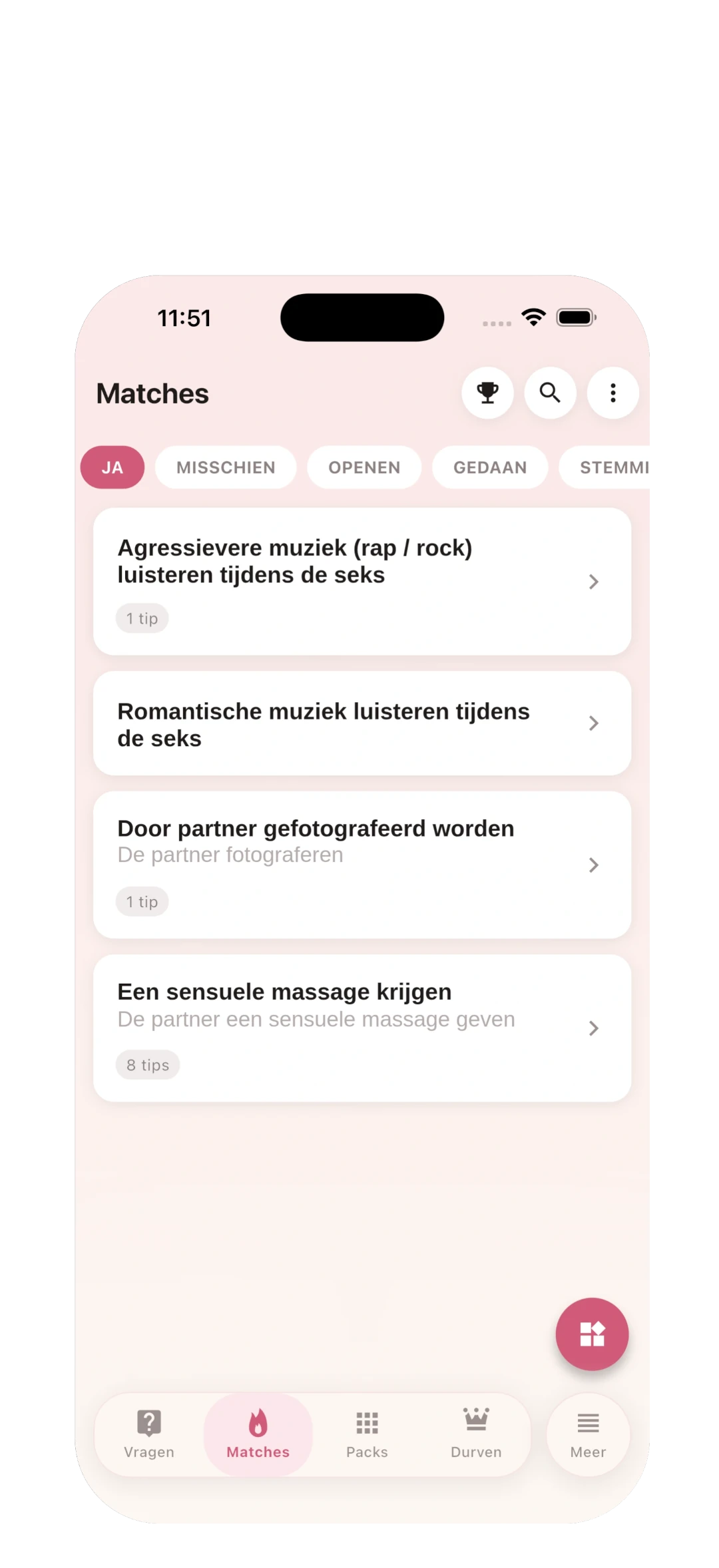 Matches bekijken