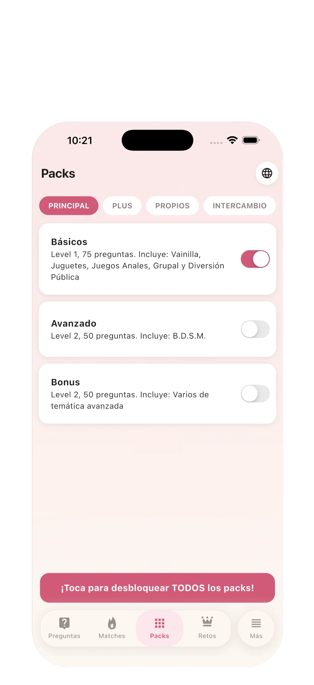 Packs para cualquier nivel